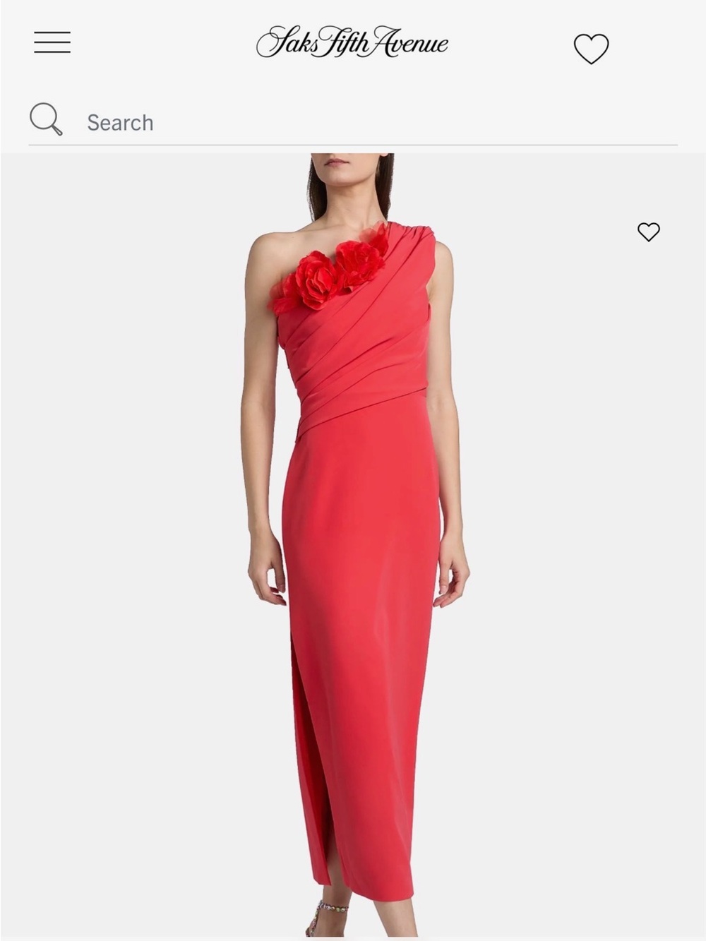 Saks Fifth Avenue, As It May, Olivia Crepe One-Shoulder Midi Dress